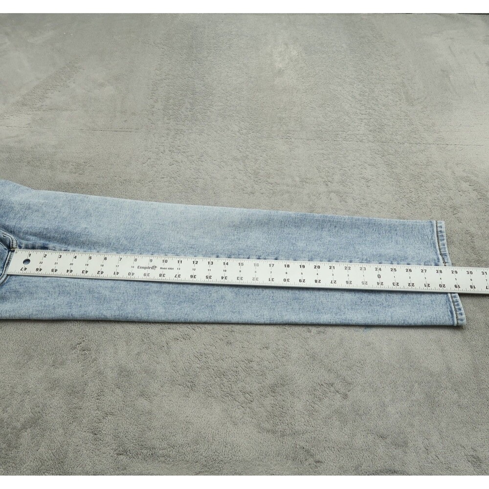 LC Lauren Conrad Jeans Women's Size 10 Blue Super High-Rise Straight 29" Inseam - Picture 16 of 16